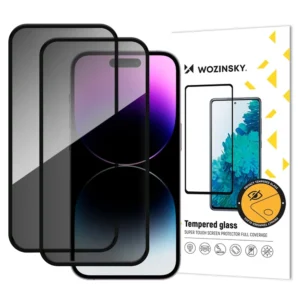 Wozinsky Privacy Glass betekintésgátló edzett üveg iPhone 17 Pro készülékhez (2 darabos csomag)